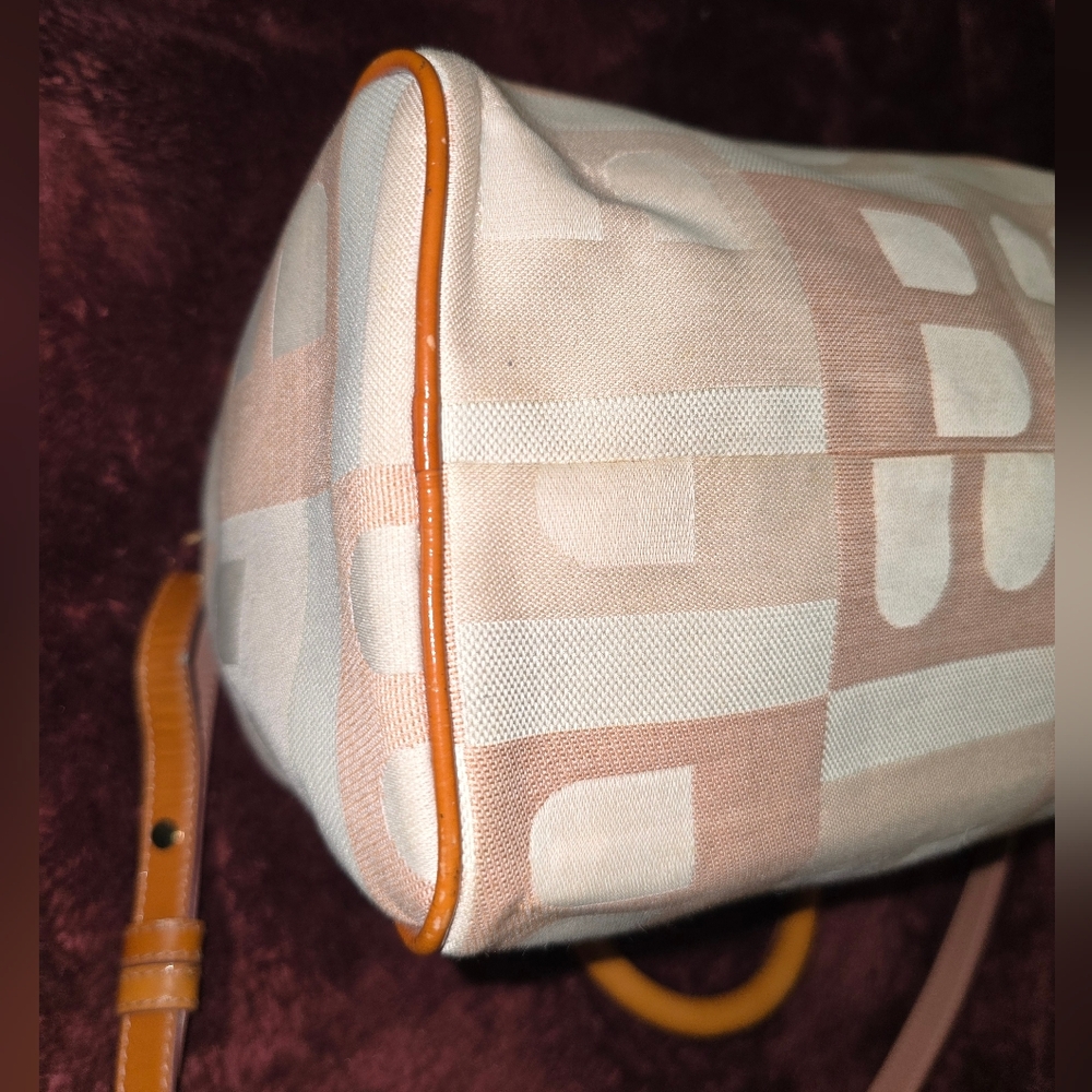 Bally Vintage Canvas 2-Way Boston Satchel W/ Leather Trim. EUC - Picture 9 of 16